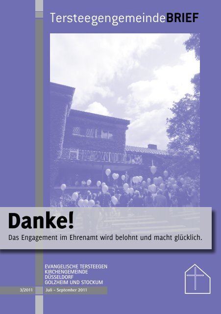 Danke! - Evangelische Tersteegen Kirchengemeinde Düsseldorf