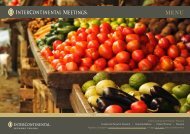 MENU - InterContinental Hotels Group