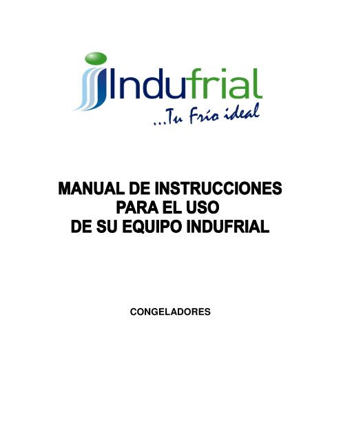 Manual de CONGELADORES VERTICALES - Indufrial