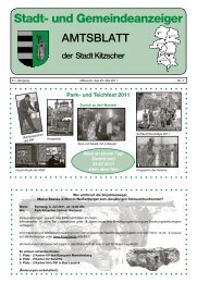 Amtsblatt 05 2011 - Stadt Kitzscher