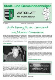 Amtsblatt 09 2009 - Stadt Kitzscher