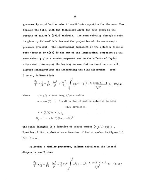 longitudinal dispersion in nonuniform isotropic porous media