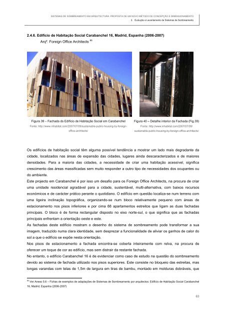 sistemas de sombreamento em arquitectura - Universidade Técnica ...