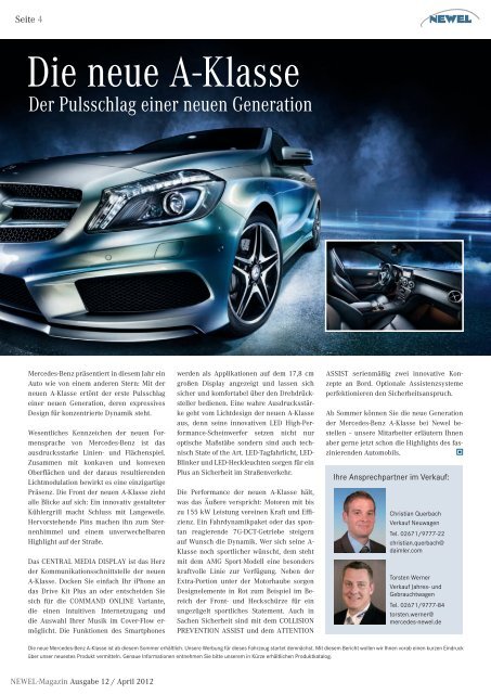 magazin 11/2012 - Autohaus Newel GmbH