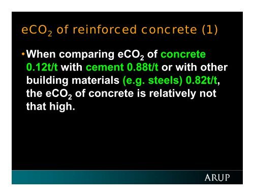 Carbon Dioxide (CO ) Emissions of Concrete