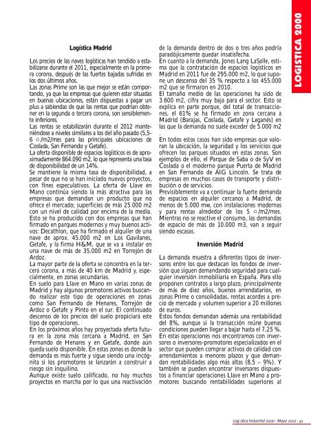 Revista de Mayo - Logistica Industrial 2000