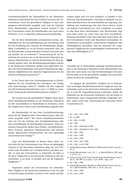 Ausgabe 05/2009 - Wagner-Joos Rechtsanwälte