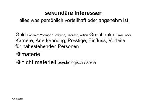 Interessenkonflikt - Hochschule Regensburg
