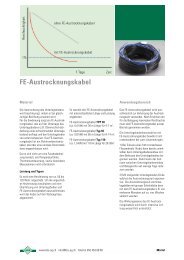 Fe-Austrocknungskabel - A. Meier AG