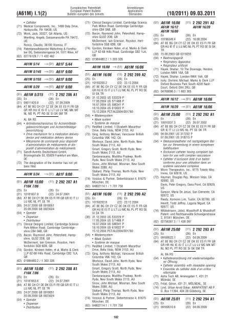 Bulletin 2011/10 - European Patent Office