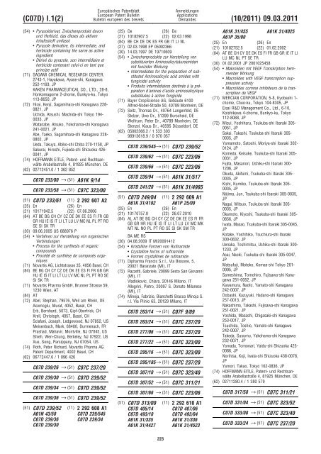 Bulletin 2011/10 - European Patent Office