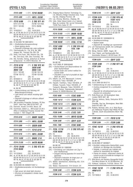 Bulletin 2011/10 - European Patent Office