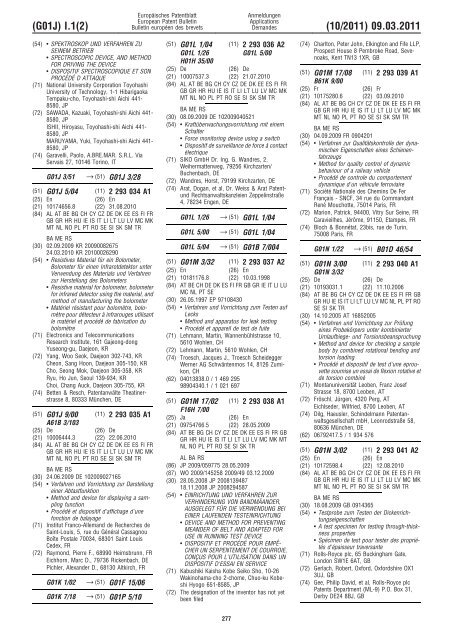 Bulletin 2011/10 - European Patent Office