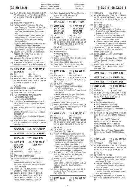 Bulletin 2011/10 - European Patent Office