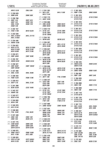 Bulletin 2011/10 - European Patent Office