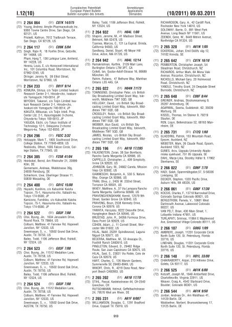 Bulletin 2011/10 - European Patent Office