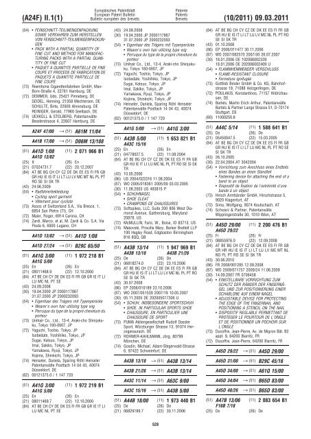 Bulletin 2011/10 - European Patent Office