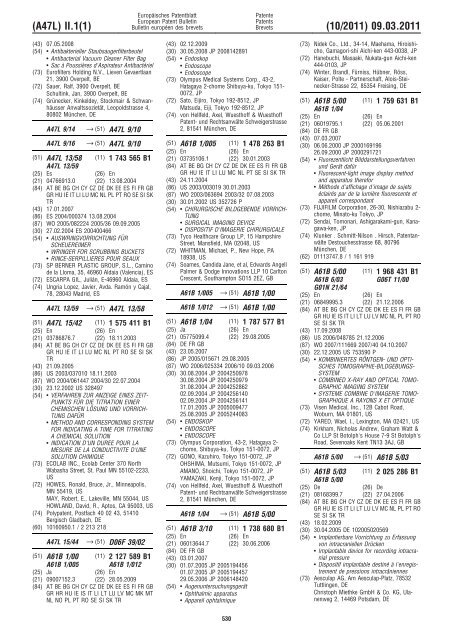 Bulletin 2011/10 - European Patent Office