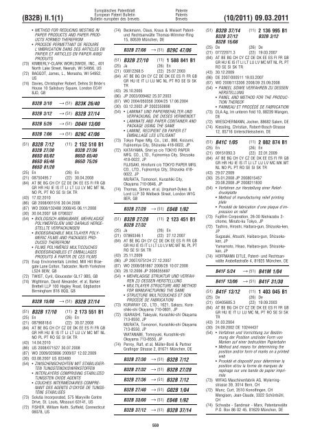 Bulletin 2011/10 - European Patent Office