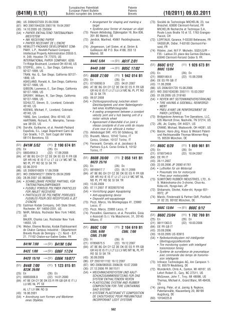 Bulletin 2011/10 - European Patent Office