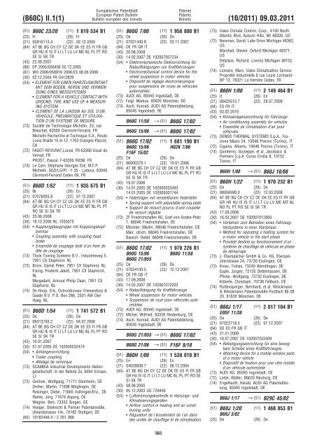 Bulletin 2011/10 - European Patent Office