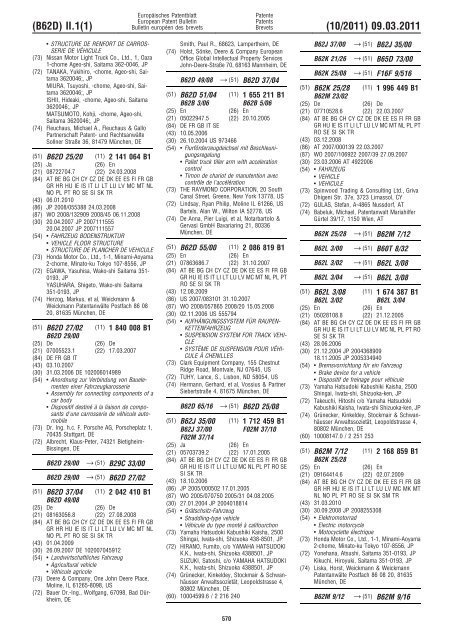 Bulletin 2011/10 - European Patent Office