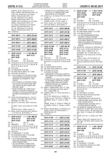 Bulletin 2011/10 - European Patent Office