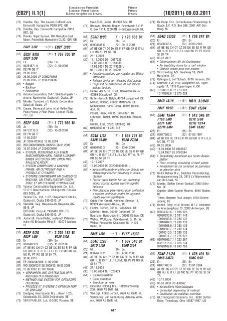 Bulletin 2011/10 - European Patent Office