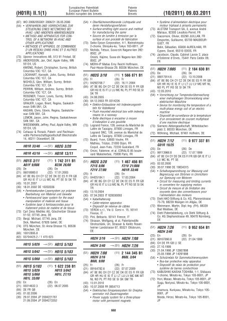 Bulletin 2011/10 - European Patent Office