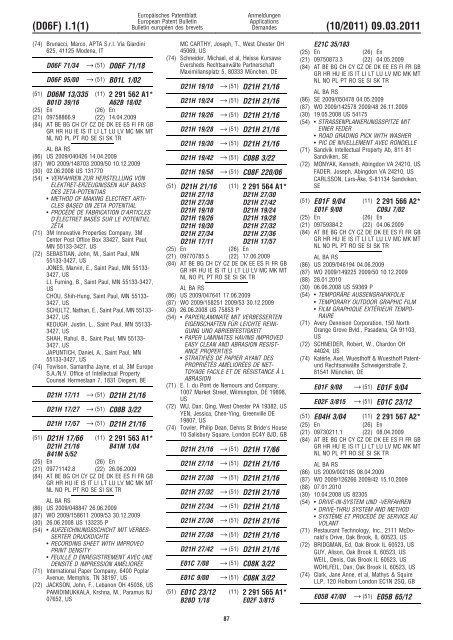 Bulletin 2011/10 - European Patent Office