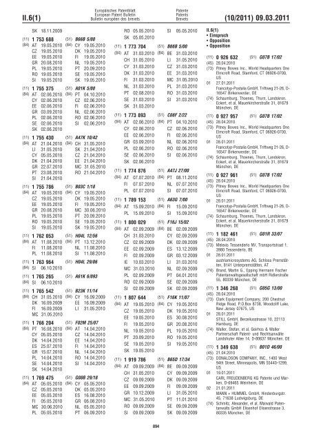 Bulletin 2011/10 - European Patent Office