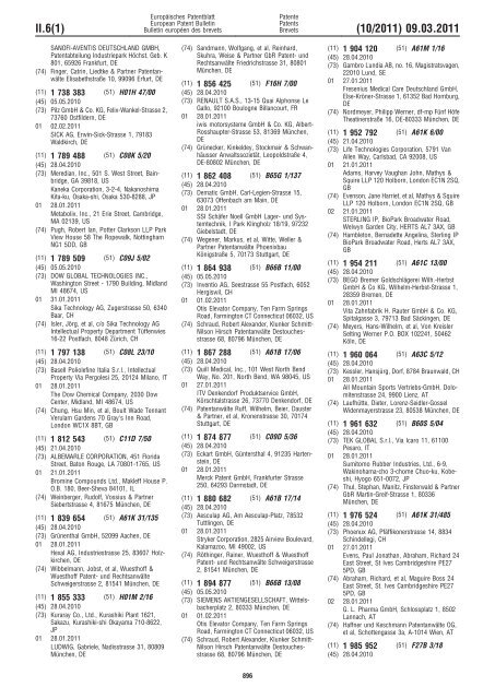 Bulletin 2011/10 - European Patent Office