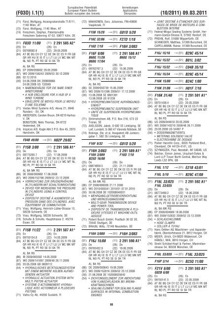 Bulletin 2011/10 - European Patent Office