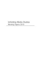 Unfolding Media Studies - Turun yliopisto