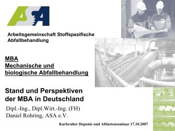 Stand der MBA in Deutschland