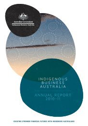 IBA Annual Report 2010–11 as PDF - Indigenous Business Australia