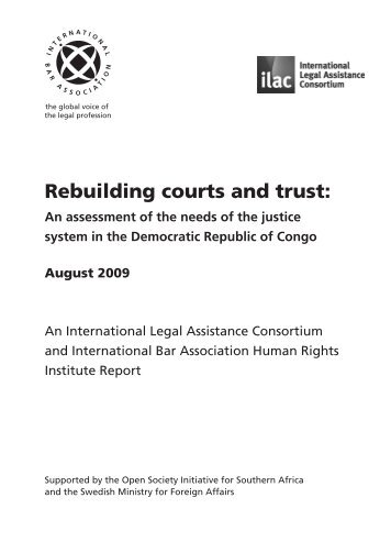 Rebuilding courts and trust: An assessment of the - AfriMAP