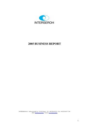 Business Report 2005 - Interseroh