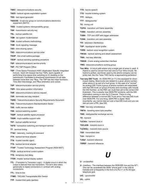 Glossary, Acronyms, and Abbreviations - IIUSA