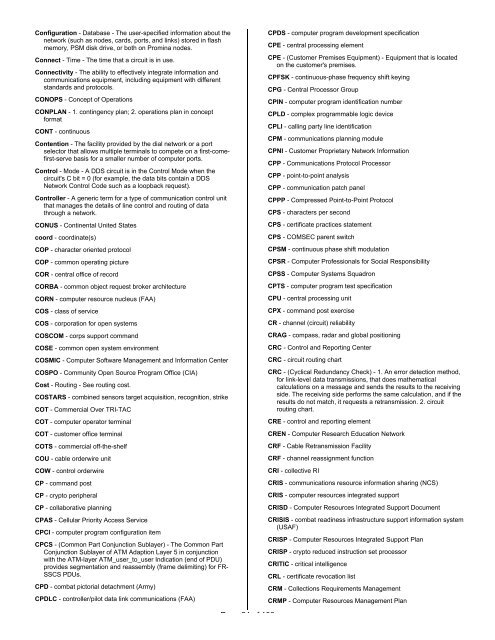 Glossary, Acronyms, and Abbreviations - IIUSA