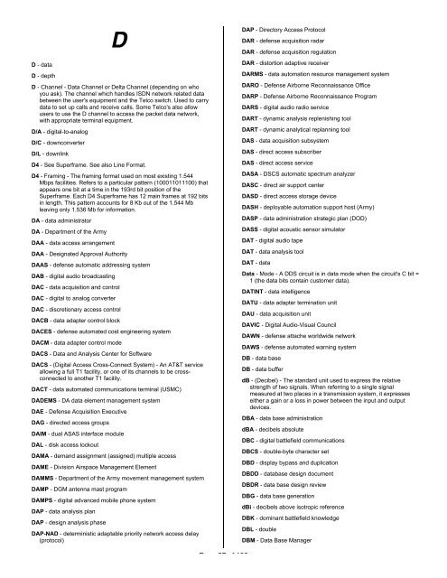 Glossary, Acronyms, and Abbreviations - IIUSA