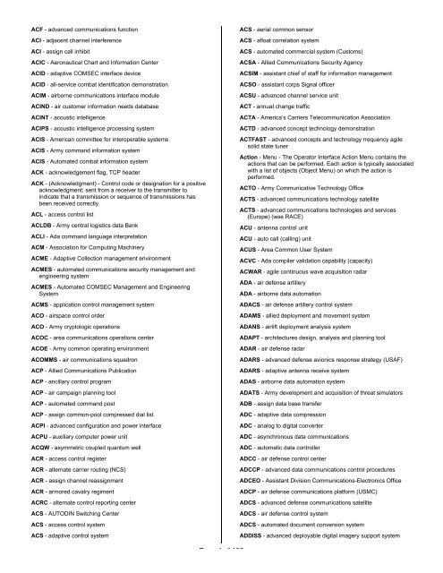 Glossary, Acronyms, and Abbreviations - IIUSA