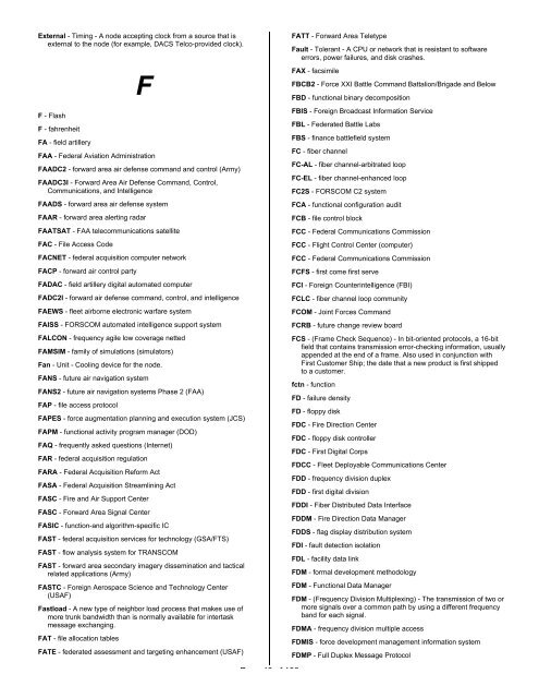 Glossary, Acronyms, and Abbreviations - IIUSA