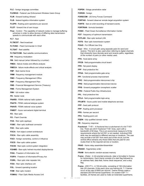 Glossary, Acronyms, and Abbreviations - IIUSA