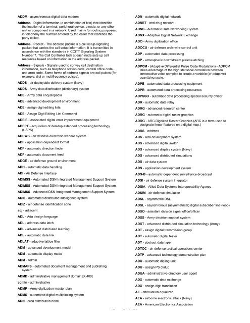 Glossary, Acronyms, and Abbreviations - IIUSA