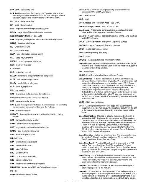 Glossary, Acronyms, and Abbreviations - IIUSA