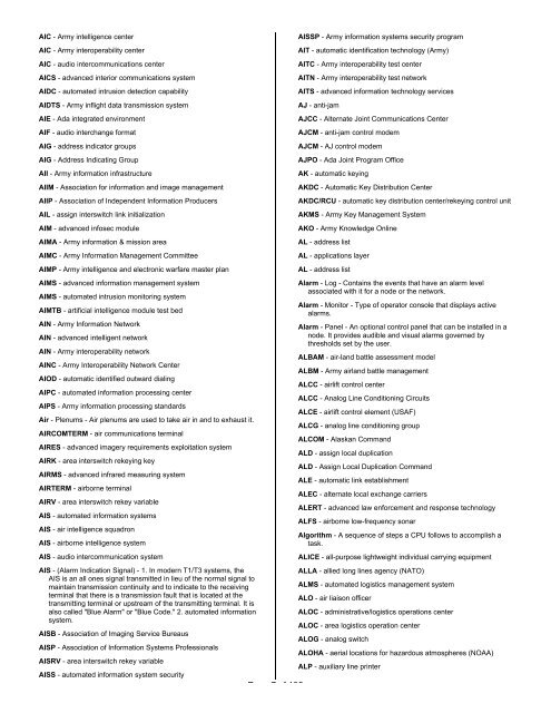 Glossary, Acronyms, and Abbreviations - IIUSA