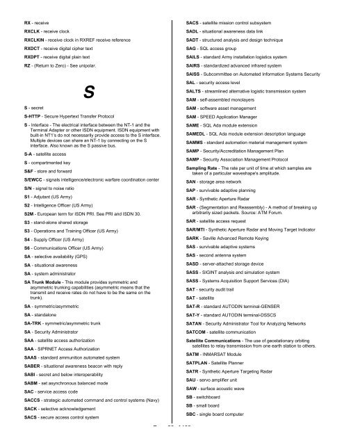 Glossary, Acronyms, and Abbreviations - IIUSA