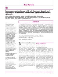 Immunosuppressive therapy with anti-thymocyte ... - Haematologica