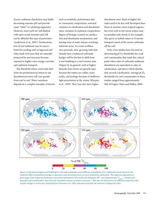 coral reefs and Ocean acidification